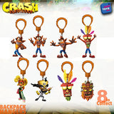 Crash Bandicoots Figurine Keychains Animal Car Bag Pendant Blind Bags Toy
