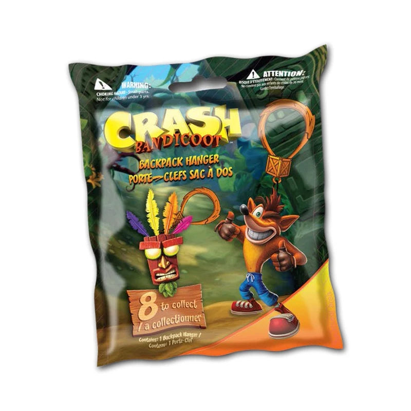 Crash Bandicoots Figurine Keychains Animal Car Bag Pendant Blind Bags Toy