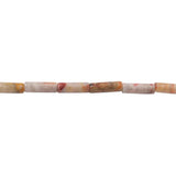 Crazy Lace Agate Stone Beads Tube Shape 4x13mm
