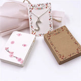 100pcs/lot 7x5cm Necklace Display Packaging Card