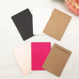 100pcs/lot 7x5cm Necklace Display Packaging Card