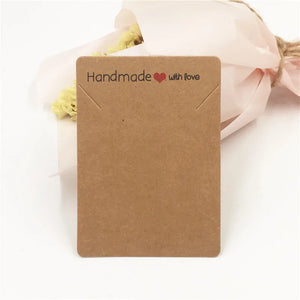100pcs/lot 7x5cm Necklace Display Packaging Card