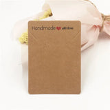 100pcs/lot 7x5cm Necklace Display Packaging Card