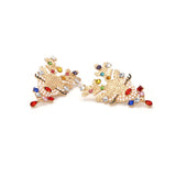 Creative Christmas Elk Pearl Earrings