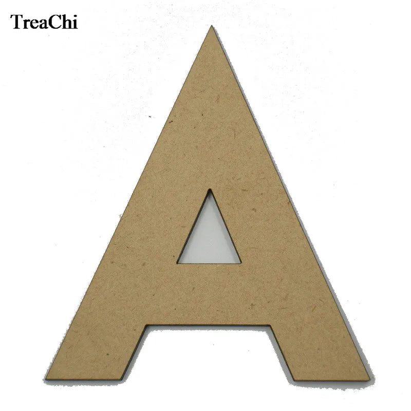 Wooden A-Z Alphabet Name Jewelry Store Tag Wall Display Shelf Stand