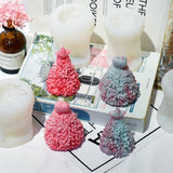 3D Xmas Tree Candle Silicone Mold Heart Star Candle
