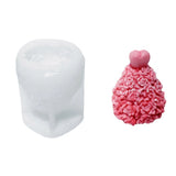 3D Xmas Tree Candle Silicone Mold Heart Star Candle