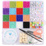 3mm Seed Beads Kit DIY Bracelet Necklace Accessories - Jewelry Making Set Gift