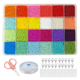 3mm Seed Beads Kit DIY Bracelet Necklace Accessories - Jewelry Making Set Gift