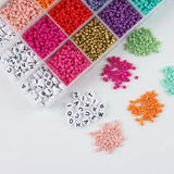 3mm Seed Beads Kit DIY Bracelet Necklace Accessories - Jewelry Making Set Gift