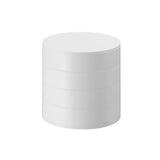 Rotatable 4 Layer Jewelry Storage Box with Lid