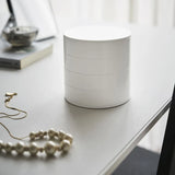 Rotatable 4 Layer Jewelry Storage Box with Lid