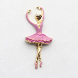 5pcs Ballerina Flat Bottom Hairpin Gift Metal Ornament