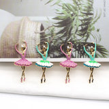 5pcs Ballerina Flat Bottom Hairpin Gift Metal Ornament