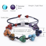 7 Chakra Stone Bead Bracelet for Yoga Meditation