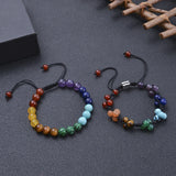7 Chakra Stone Bead Bracelet for Yoga Meditation