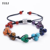 7 Chakra Stone Bead Bracelet for Yoga Meditation