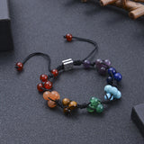 7 Chakra Stone Bead Bracelet for Yoga Meditation