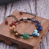7 Chakra Stone Bead Bracelet for Yoga Meditation