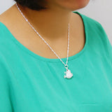 925 Silver Frog Pendant Necklace Female Jewelry Student Accessories