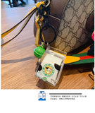 Acrylic Milk Drinks Keychain Moving Liquid Key Chain for Kids Bag Pendant Toys