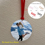 Acrylic Ornament Pendant Photo Ornaments Tree Decorations for Anniversary Gift