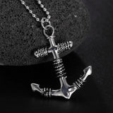 Creative Anchor Pendant Stainless Steel Chain Necklaces Women Teen Party Jewelry