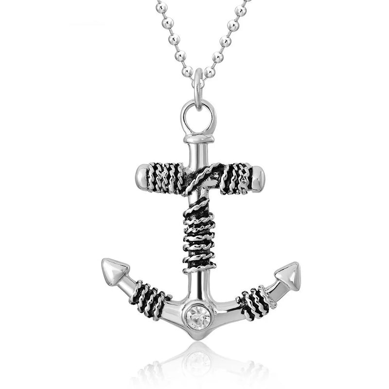 Creative Anchor Pendant Stainless Steel Chain Necklaces Women Teen Party Jewelry
