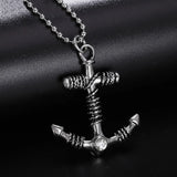 Creative Anchor Pendant Stainless Steel Chain Necklaces Women Teen Party Jewelry