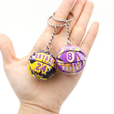 3D Basketball Key Chain Mini Ball Souvenir Keyring for Sport Fan