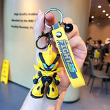 Cute Cartoon Battle Robot Keychain High-grade Pendant Keyring for Men