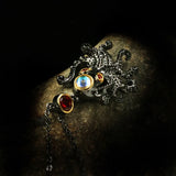 Octopus Pendant Zircon Necklace 925 Silver Jewelry