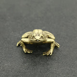 Brass Frog Figurines Solid Animal Tea Pet Paperweight Desk Decor