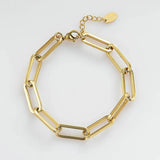 Stylish CZ Snake Watchband Link Chain Bracelet for Women
