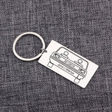 Personalized Couple Number Keychain - Stainless Steel Jewerly