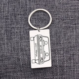 Personalized Couple Number Keychain - Stainless Steel Jewerly
