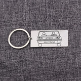 Personalized Couple Number Keychain - Stainless Steel Jewerly