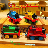 Cartoon Train Key Chain 3D Vehicle Pendant Keyring