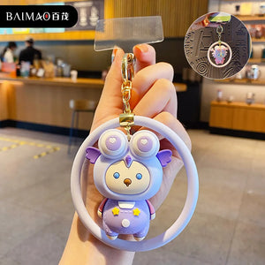 Cartoon Doll Keychain Keyring Girls Car Key Chain Ring Holder Bag Pendants