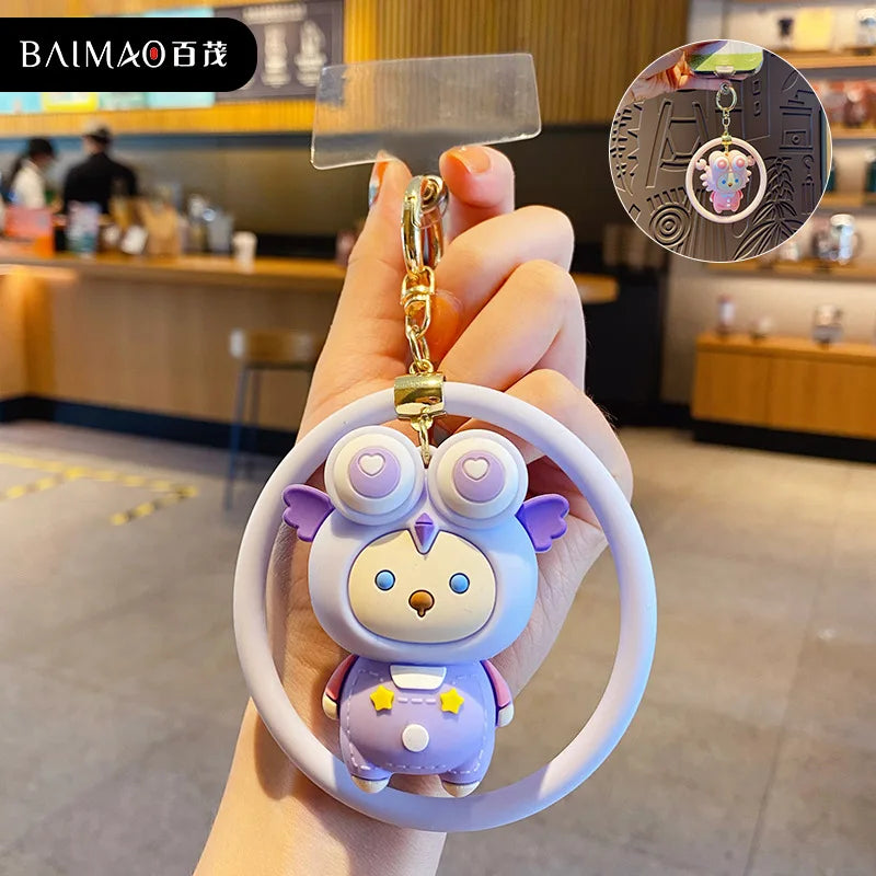 Cartoon Doll Keychain Keyring Girls Car Key Chain Ring Holder Bag Pendants