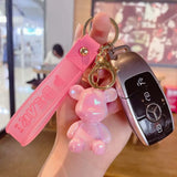 DIY Fluid Bear Keychain Hand-painted Vinyl Pendant
