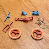 Cartoon Movable Bike Keychain Ornament Couple Gift