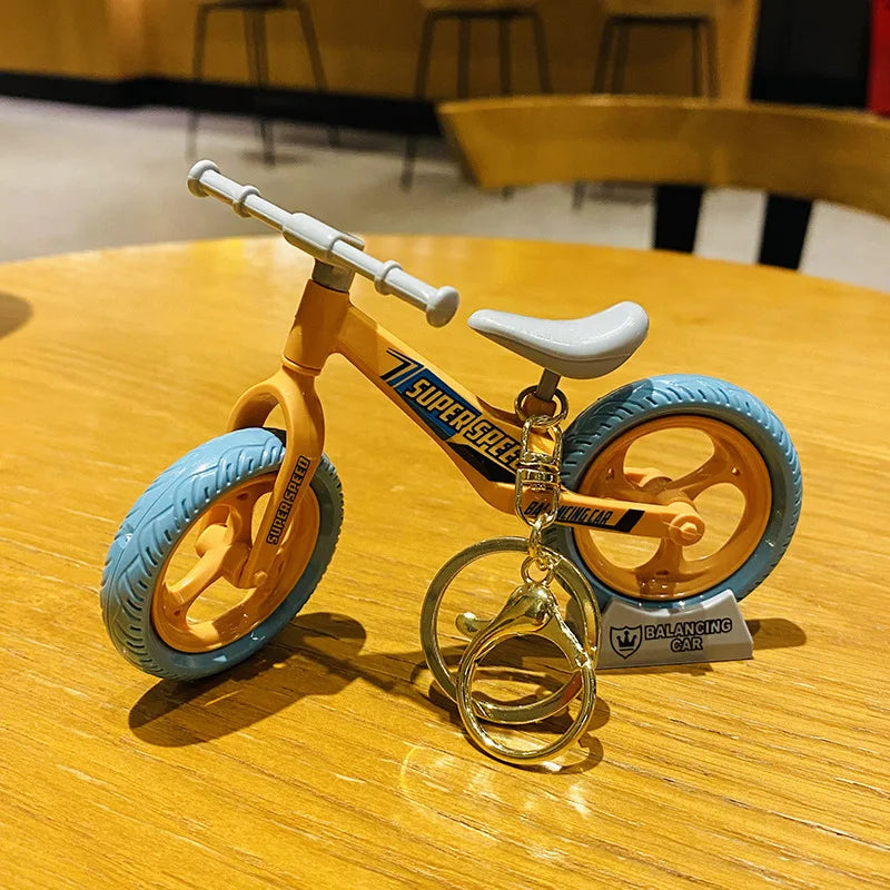 Cartoon Movable Bike Keychain Ornament Couple Gift