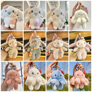 Cartoon Rabbit Keychain Plush Doll Bag Hanging Ornament Key Chain