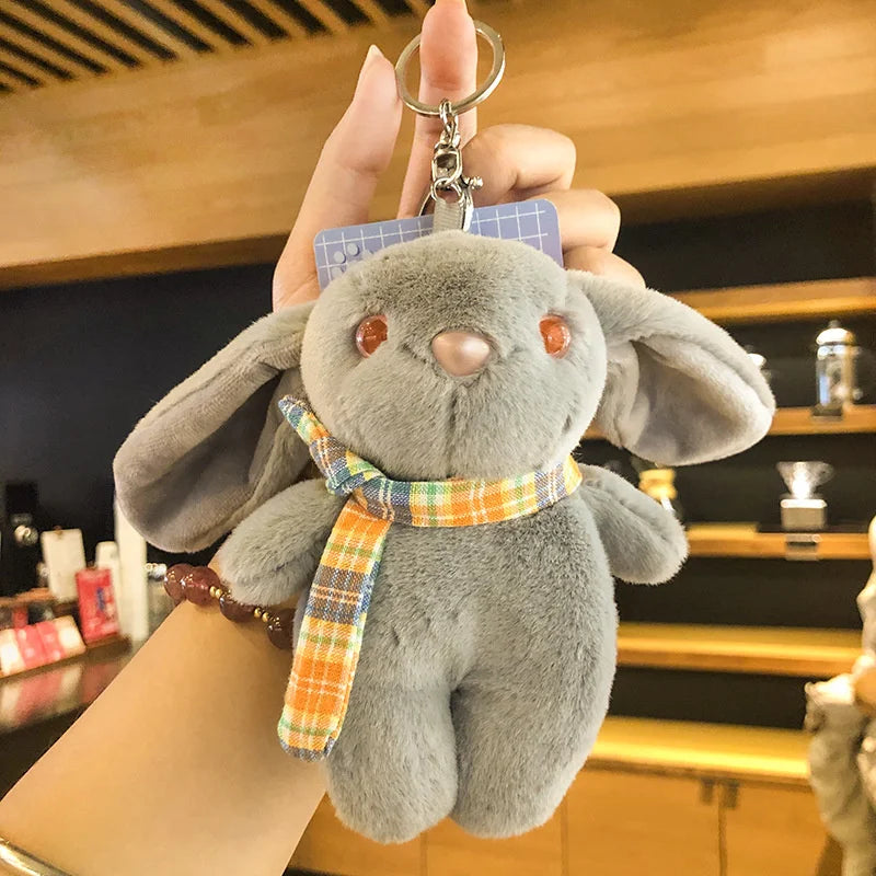 Cartoon Rabbit Keychain Plush Doll Bag Hanging Ornament Key Chain