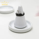 Ceramic Conical Ring Display Stand for Jewelry Store