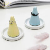 Ceramic Conical Ring Display Stand for Jewelry Store