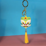 Chinese Lion Dance Doll Keychain Couple Present