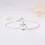 Chinese Rainbow Moonstone Unicorn Bracelet for Women