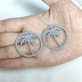 Coconut Tree DIY Copper Earrings Filigree Jewelry